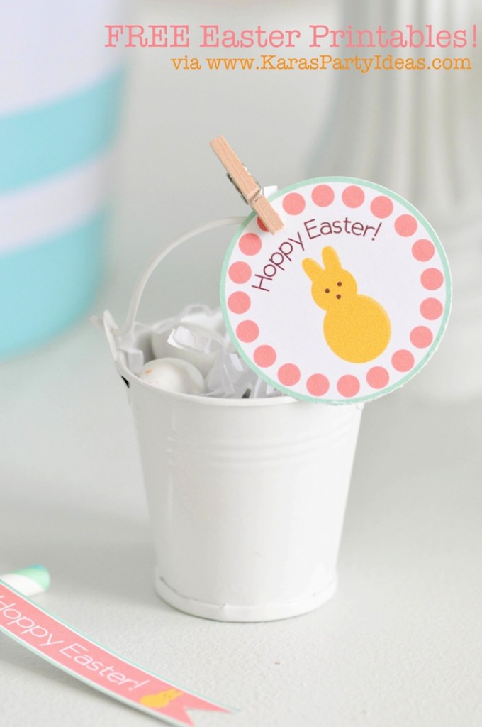 FREE Easter Party Printable Tags + Cupcake Toppers via Kara's Party Ideas KarasPartyIdeas.com-10 (2)