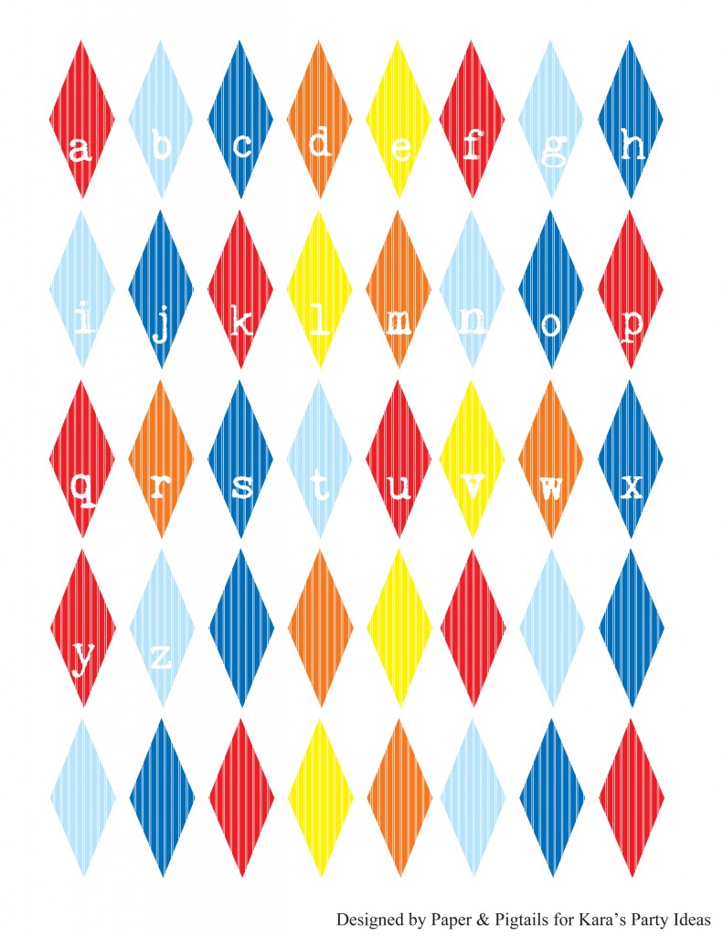 CakeFlagsBirthdayAlphabet